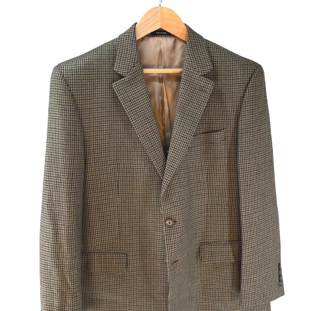 Lauren Ralph Lauren Houndstooth Sport Coat in Brown and Black